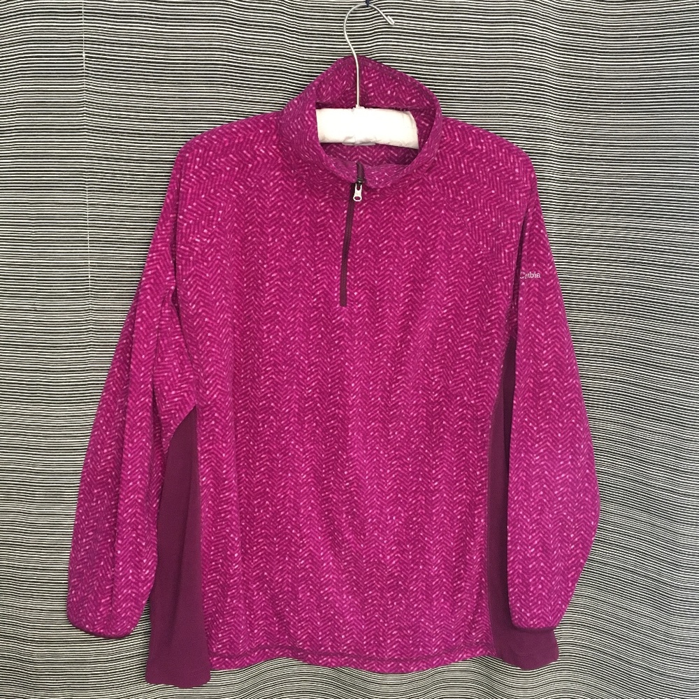 Columbia Sportswear Printed Fleece Pullover ½ zip Anorak Size 2X